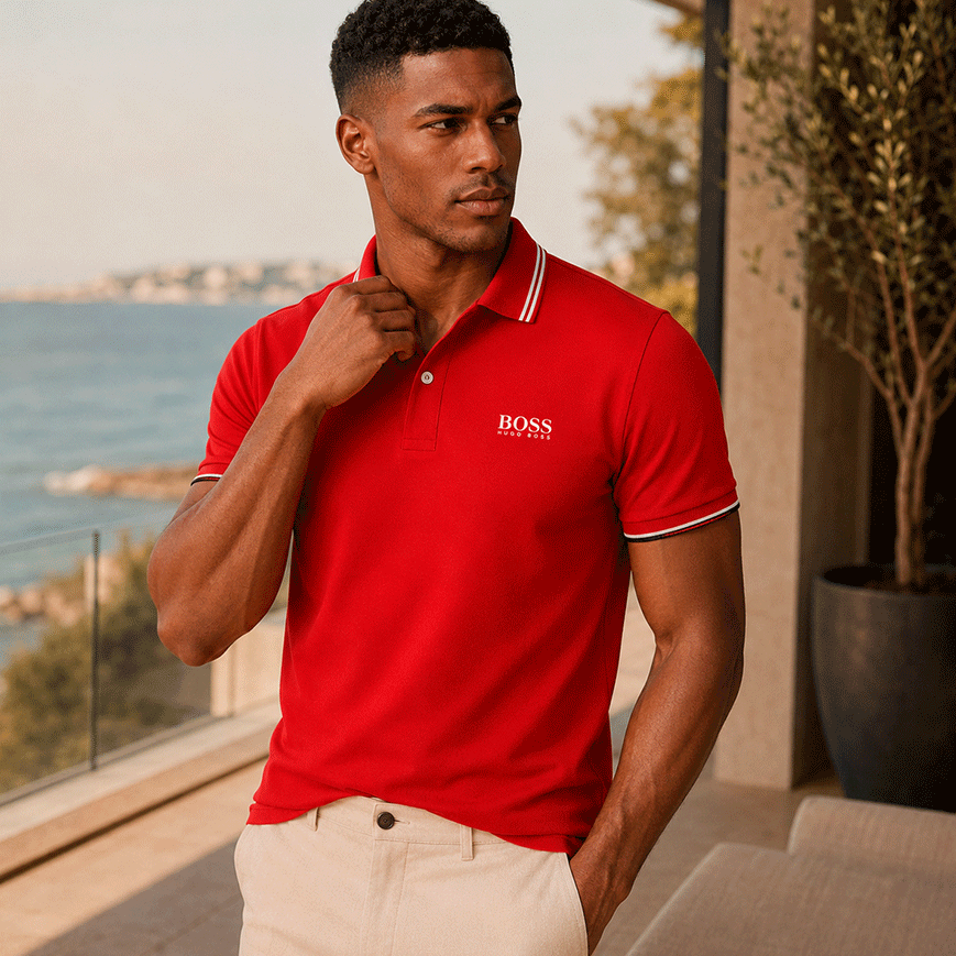 [Buy 2 Pay 1] Hugo Boss Premiere Polo Shirts + Exclusive Watch